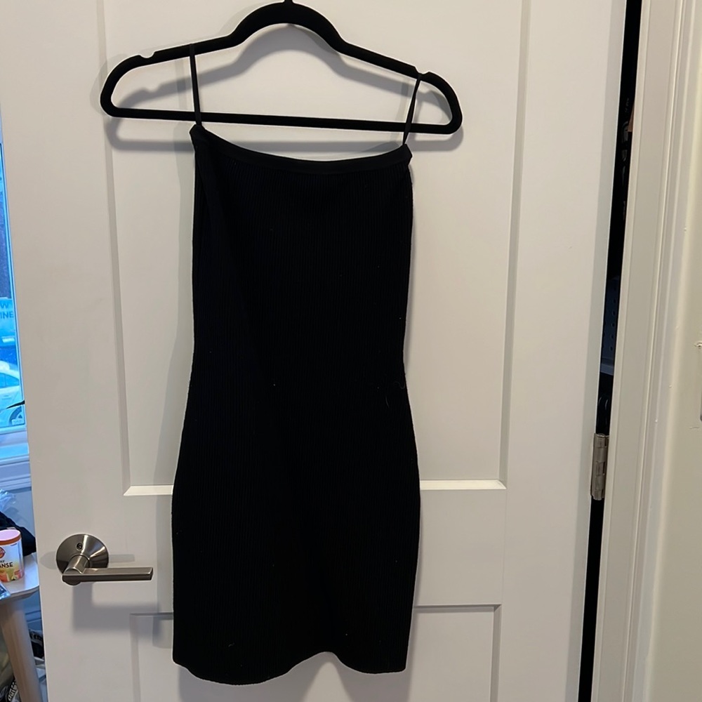 Aritzia Babaton Essamba Ribber Dress Black Small